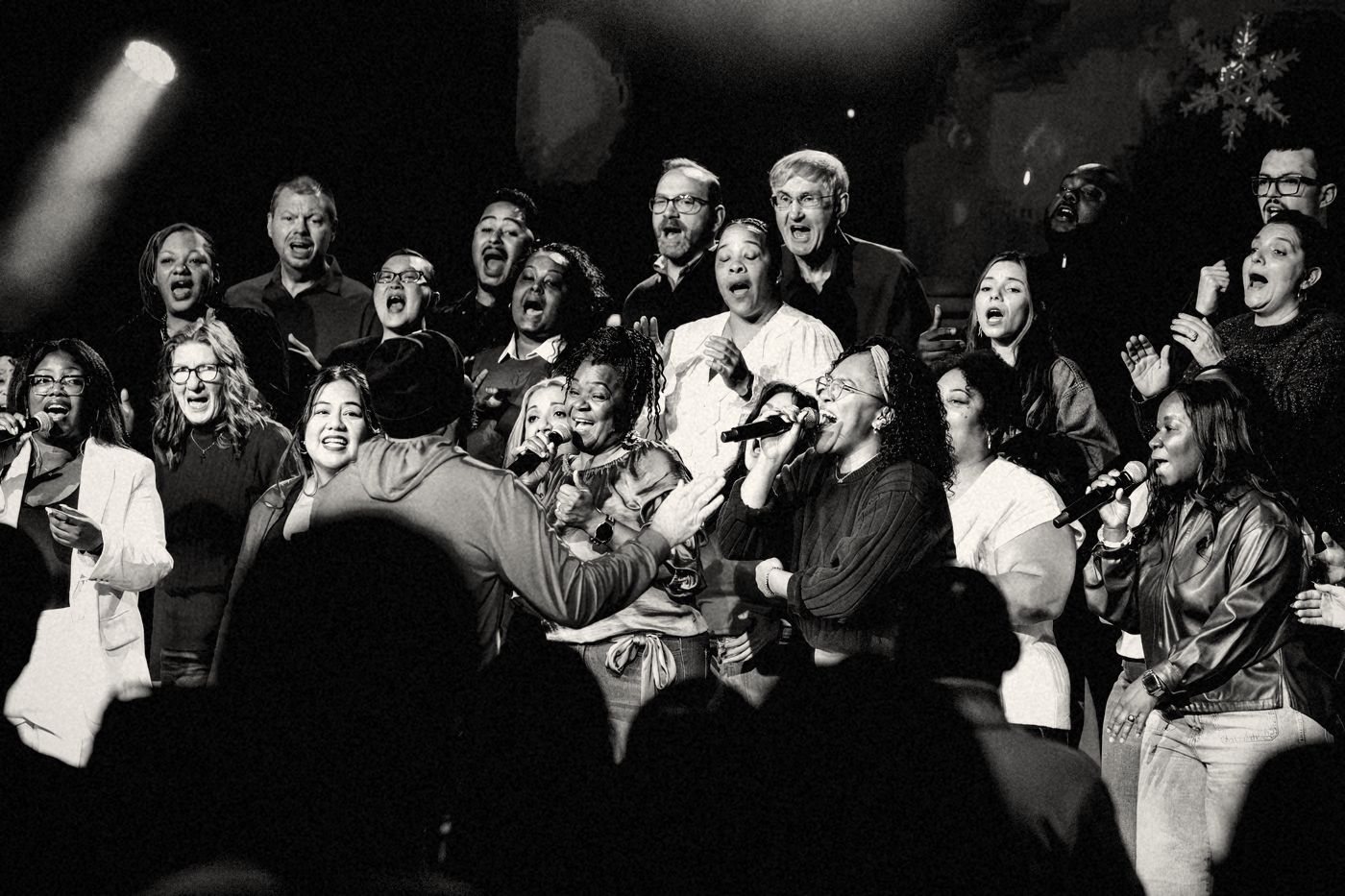 The Real Life Christmas choir singing